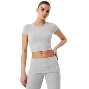 USA Pro Womens/Ladies Sophie Habboo Cropped T-Shirt / Gray